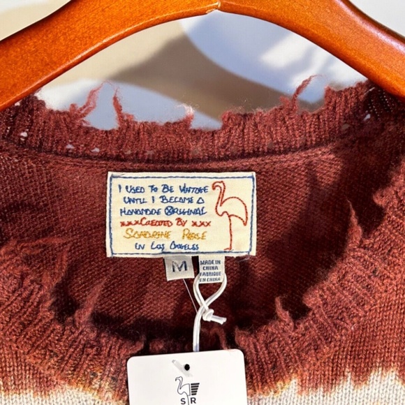 Sandrine Rose x Free People Tie Dye Paradise Circus Cashmere/Wool Sweater Size M - Picture 13 of 16